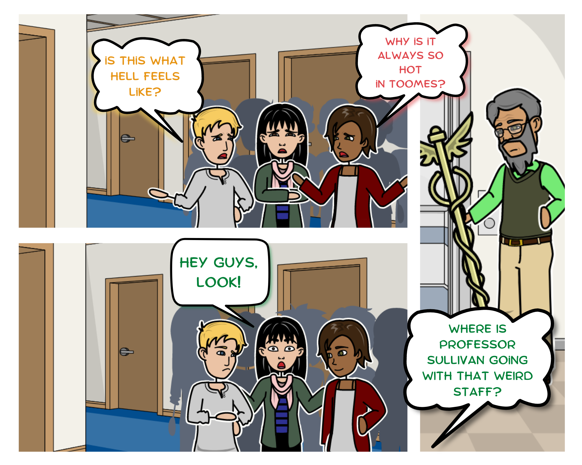 Chad, Fen, and Sarai Talking